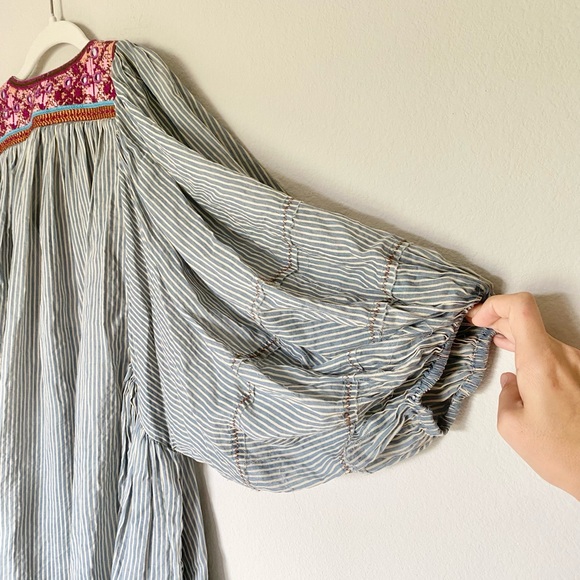 Free People Tangier Embroidered Stripe Tunic - Picture 10 of 11